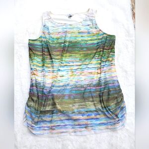 Multicolor Sleeveless Women's Top Size L